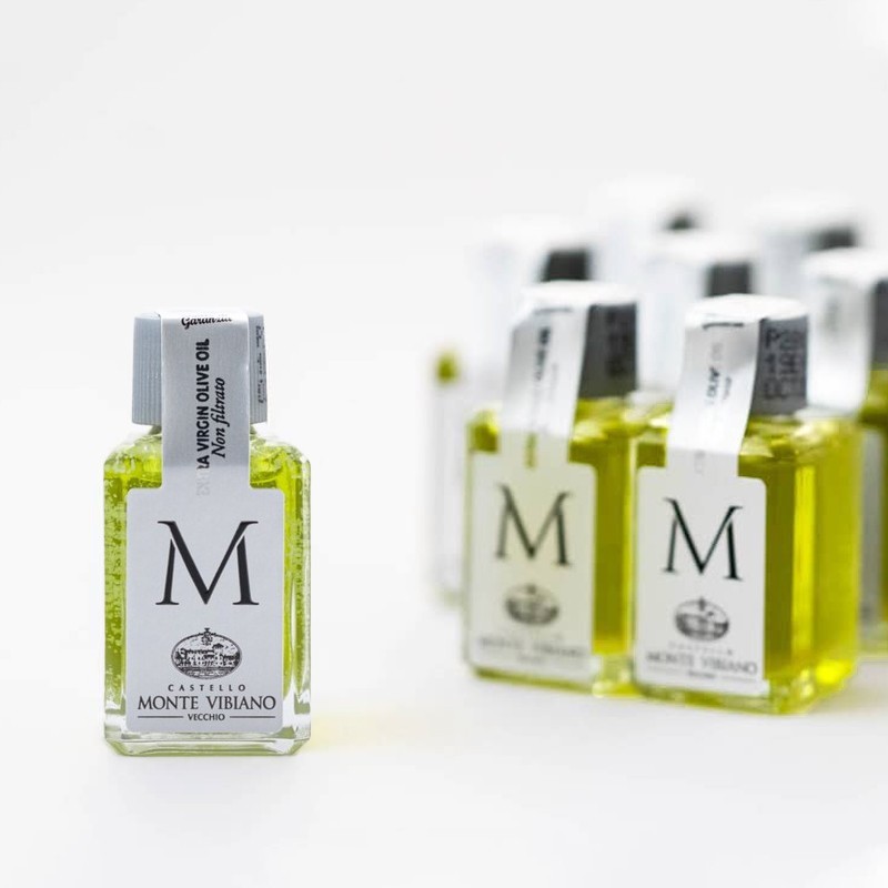 9 BOTTIGLIETTE DI OLIO CASTELLO MONTE VIBIANO 10ML